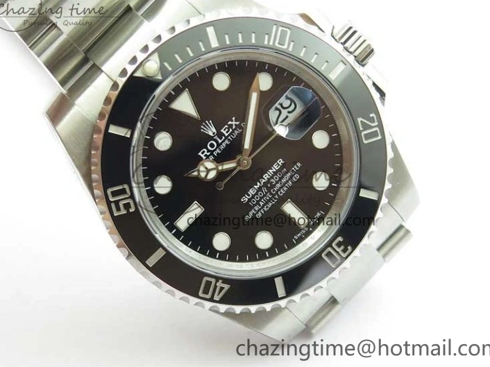 1229 Submariner 116610 LN Black Ceramic 316L Steel Noob 1:1 Best Edition V10. Stretchable 2865